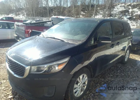 2015 Kia Sedona Lx из США, поврежденный, VIN KNDMB5C16F6027688